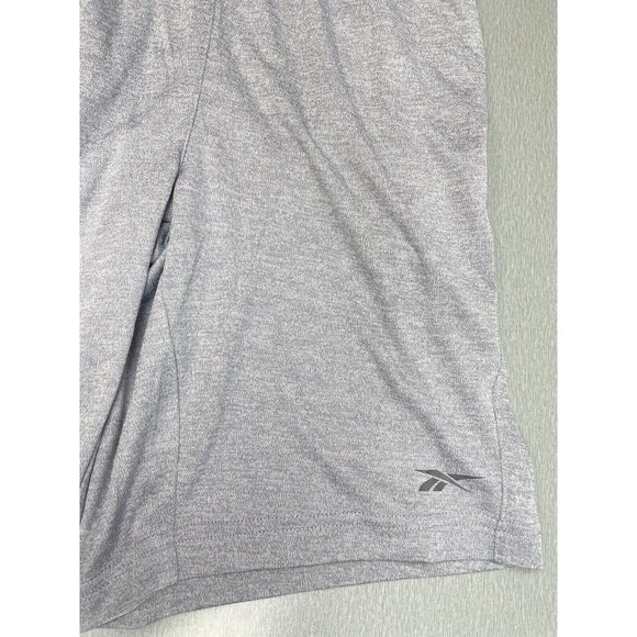 Reebok Pyro Training Shorts Slim 9” Men’s Small Sleet Heather  Light Gray Color - Picture 11 of 11